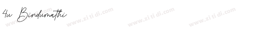 4u Bindumathi字体转换